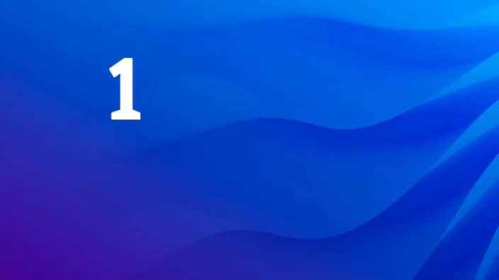 Logo de La 1, el primer canal de Televisión Española (TVE), sobre un fondo azul.