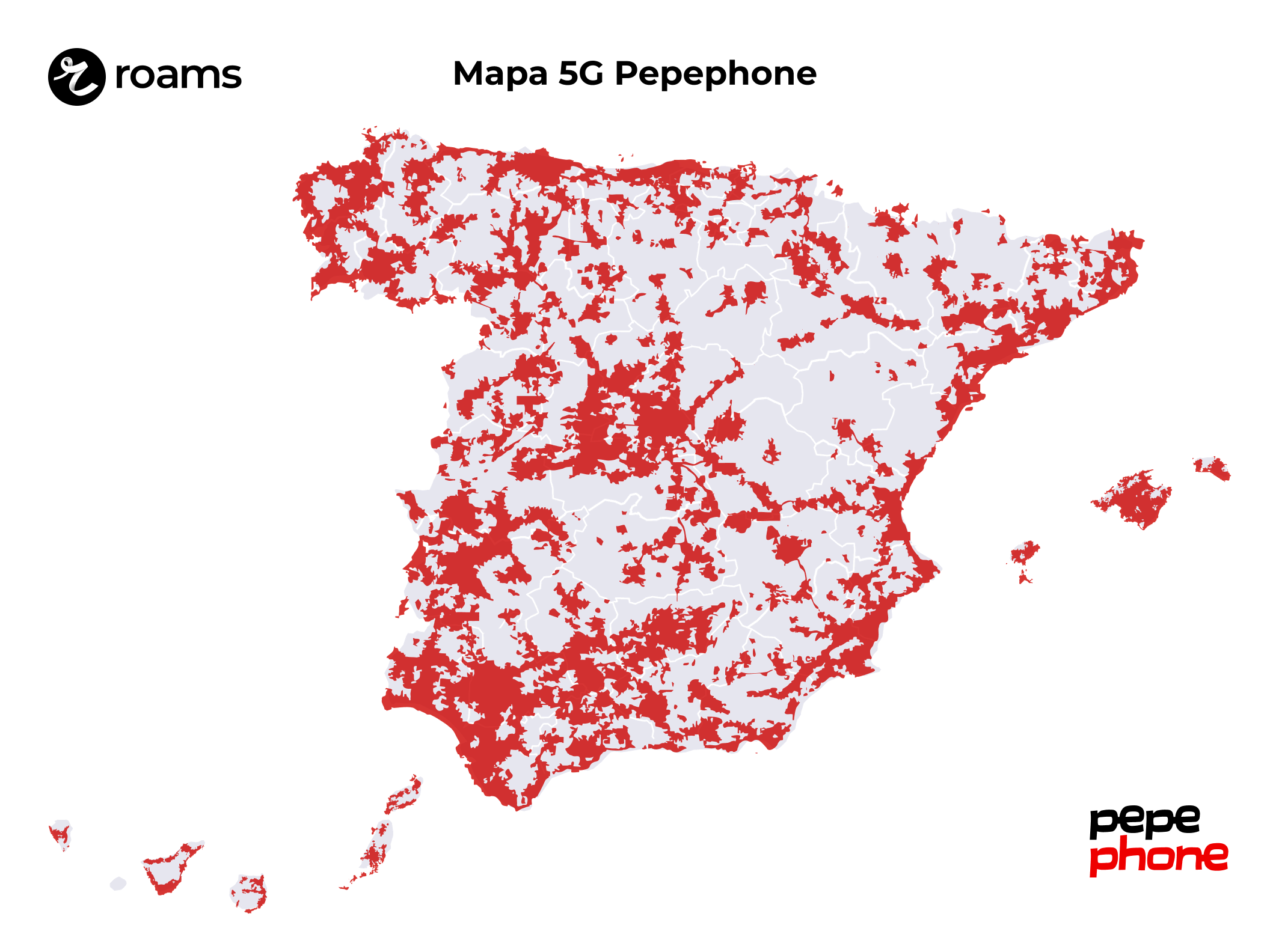 Mapa 5G de Pepephone